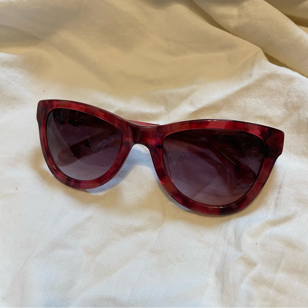 Red-pink tortoiseshell sunglasses - READ DESCRIPTION